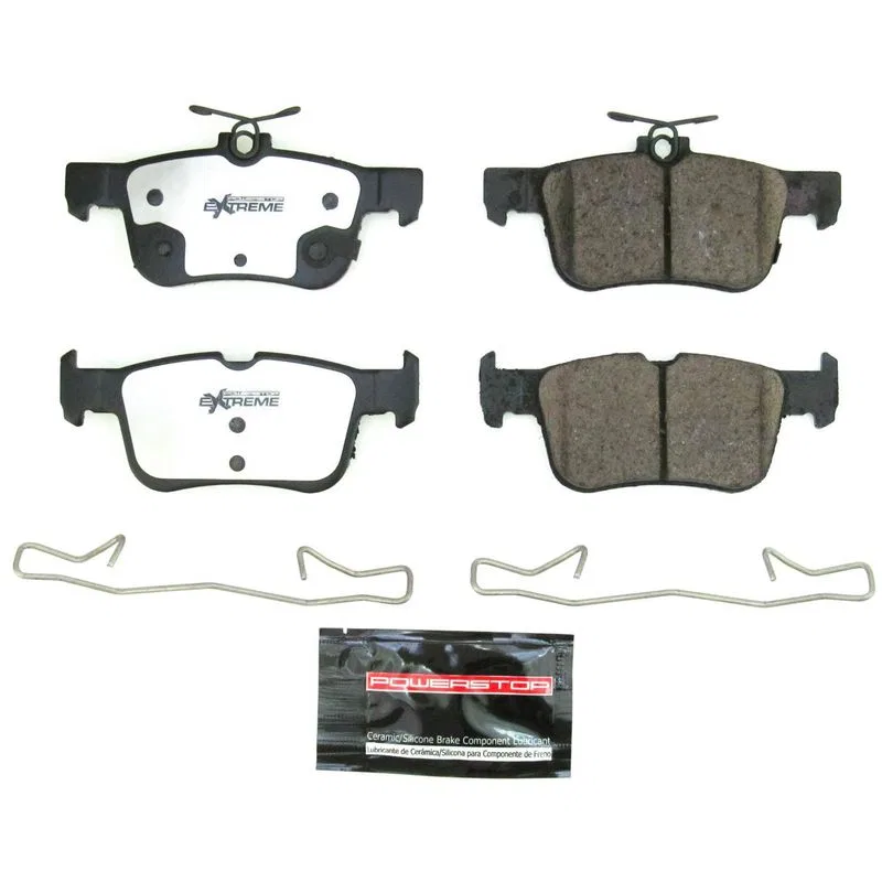 Z36-1833A – POWERSTOP Brake Pad, FMSI Number D1833A Carbon-Fiber Ceramic Brake Pads Set Of 4 With Premium Stainless S...